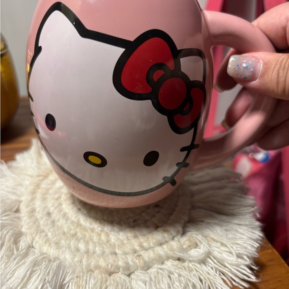 Hello Kitty Pink Mug with Red Bow - Picture 1 of 2